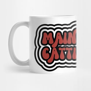 Maine Coon Cattitude bw Mug